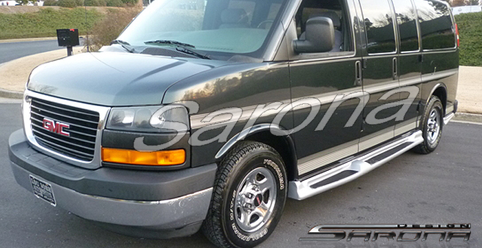 Custom GMC Savana Van  Short Wheel Base Running Boards (2003 - 2024) - $1090.00 (Part #GM-003-SB)